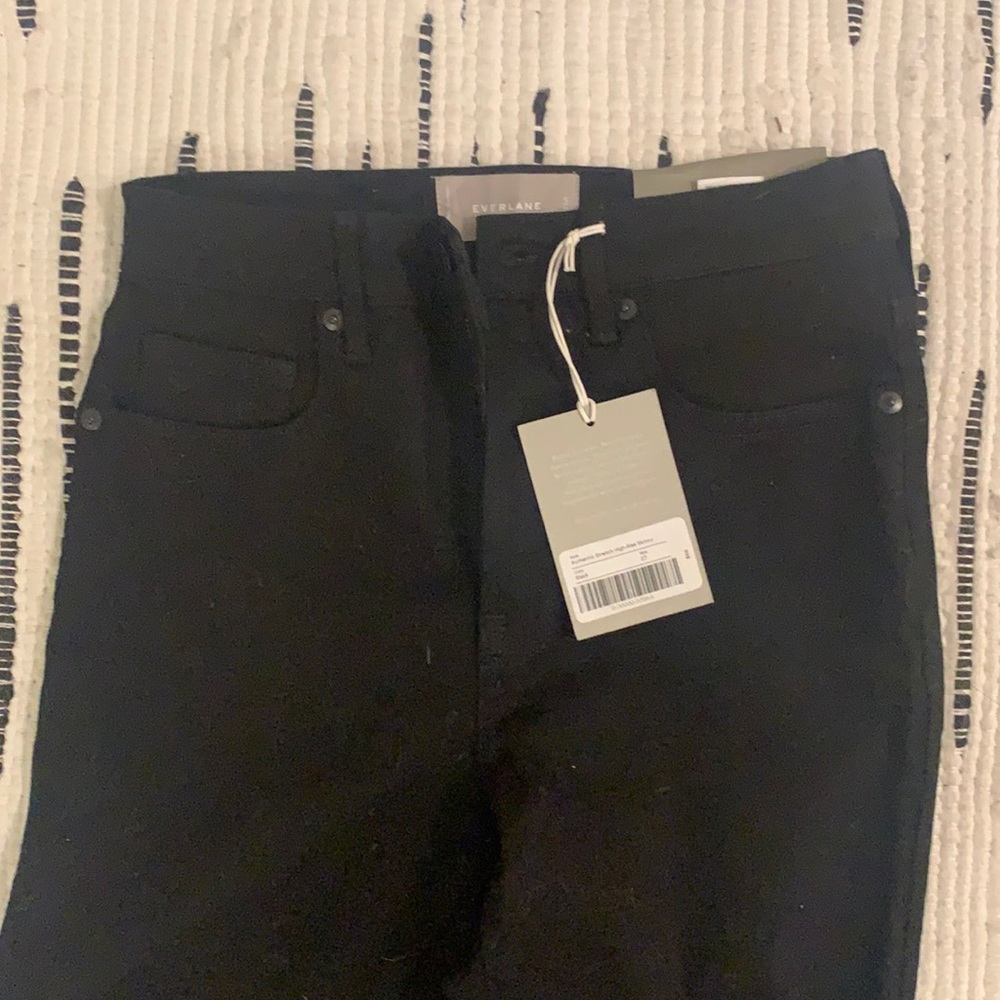 Everlane authentic high rise stretch skinny w tags.